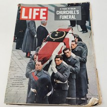Life Magazine February 5 1965 Churchill&#39;s Funeral 21 Pages in Color - £9.21 GBP
