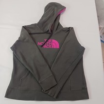 The North Face Women's Gray/Pink Cotton Drawstring Hoodie Pullover Sweatshirt XL image 11