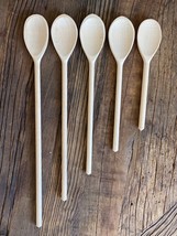 Wooden Spoon Set of 5 made from Beechwood and Handcrafted in Poland. - £13.79 GBP