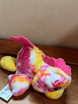 Cutetitos Babitos Pink Yellow &amp; White Plush ROOSTER Chicken Stuffed Animal – - £4.70 GBP