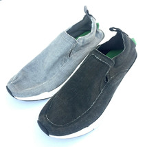 Sanuk Mens Slip On Loafers Chiba Quest Grey Black Sidewalk Surfer Shoes Sandals - £35.09 GBP