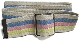 2 PACK Gait Transfer Belt with Metal Buckle, 2&quot; Width, 48&quot; Length - Pastel - £10.86 GBP