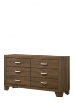 59 Inch Brown Solid and Manufactured Wood Six Drawer Double Dresser - $12,282.77 MXN