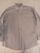 Brooks Brothers Regent Button-Down Collar Men&#39;s Shirt Blue Stripped Size... - €10,14 EUR