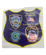 911 Tribute Sticker September 11th Decal Spirit Of America NEW YORK Poli... - £14.00 GBP