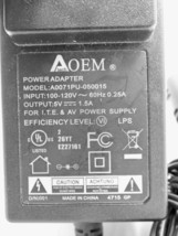 Genuine ATech A0071PU-050015 AC/DC Power Supply Adapter 5V 1.5A - Used - £11.06 GBP