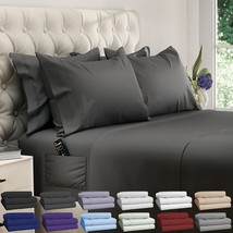 Deep Pocket Queen Sheets - 6 Pcs Set - Up To 15 Inches - 2500 Supreme Collection - £34.36 GBP