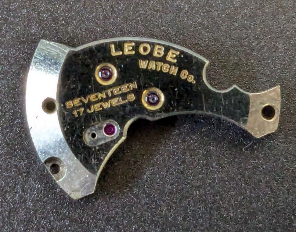 LEOBE Watch Co. 17 Jewel Watch Movement Train Bridge - $10.88