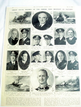 1945 Great Naval Figures of the British Empire World War II Magazine Page - £7.85 GBP