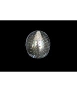Vtg Art Glass Clear Exterior Mercury Glass Interior Bulliconte Paperweight - $39.99