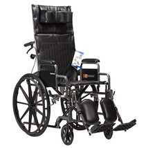 Dynarex DynaRide Reclining Wheelchair, Desk Arms &amp; Elevating Leg Rests - $7,461.21 MXN+
