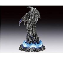 Dragon with Blue LED Light Volcano Figurine 10 Inches Tall - $37.98