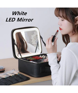 Luxury Smart LED Cosmetic Bag Large Capacity PU Travel Makeup Case Moder... - £19.67 GBP+