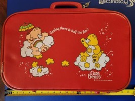 Care Bears Red Suitcase 1983 abdl cottagecore ddlg getting there half th... - $19.34