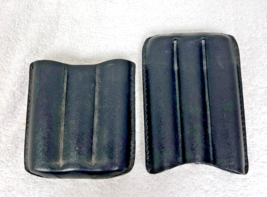 Prism Trademark Black Leather 3 Cigar Travel Slide Case Holder 4 7/8" Long - $19.80