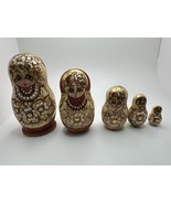 Russian Matryoshka Hand Painted Nesting Dolls 4.75 inches NB1 - $443.88 MXN