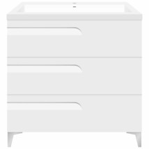 30 W Freestanding Modern White Vanity LV7B-30W with Square Sink Top - £702.46 GBP