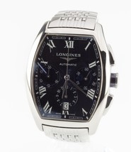 Longines Evidenza Men's Automatic Chronograph Watch w/ Box and Papers L2.643.4 - $2,376.14