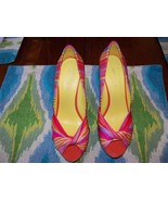 Nine West Shoes, Chillpill Platform Wedge Sandals - Beach Stripe Pink Mu... - $38.00