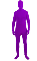 Novelties Im Invisible Costume Stretch Body Suit, Neon Purple, Child Lar... - £27.97 GBP