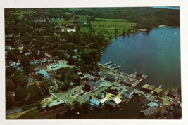 Wolfeboro Aerial View Lake Winnipesaukee New Hampshire NH Koppel Postcard c1960s - £5.22 GBP