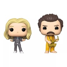 Funko POP! Parks and Recreation - 2pk Locked in Ron &amp; Leslie Exclusive - £26.32 GBP