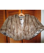 Whitner&#39;s, Reading PA MEDIUM BROWN Ladies COLLARED FUR CAPE  or STOLE - £59.07 GBP