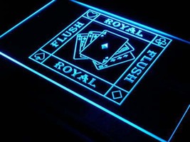 Royal Flush Poker Casino Ace Bar Beer LED Neon Signs Home Decor Craft - £20.82 GBP+