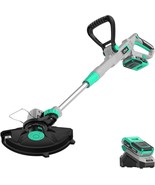 Litheli 20V 12&quot; Cordless String Trimmer/Wheeled Edger, Battery Powered Weed - $90.13 CAD