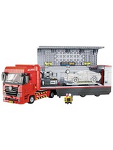 Mobile Vehicle Maintenance Station Building Blocks Auto Repair Set Tools... - $81.99