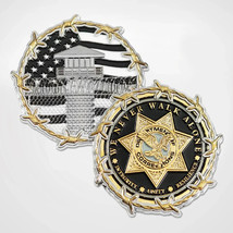 Never Walk Alone Corrections officer police 1.75&quot; CHALLENGE COIN - $39.99