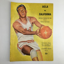February 23 1963 NCAA Basketball Program UCLA Bruins vs California Golden Bears - £37.52 GBP