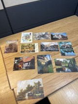 Vintage Lot of 11 England Denmark Netherlands Travel Souvenir Postcard KG JD - £7.78 GBP