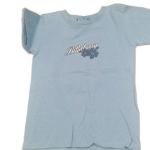 Billabong Girls tee shirt Small blue Tropical Trees Flowers - $9.00