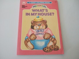 What&#39;s in My House? by Golden Books 1989  Preschool Giant Coloring Book - £7.66 GBP
