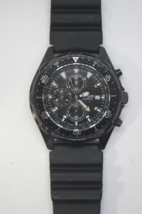 Casio Men&#39;s 45mm Chronograph Date Quartz Watch Black Case Dial AMW-330 Guarantee - £55.52 GBP