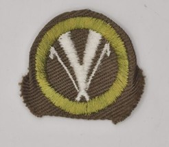 Camping 1947-1960 E2 Type E Khaki Narrow Crimp Merit Badge Boy Scouts BSA - £3.95 GBP