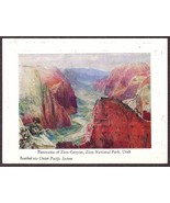 Zion / Utah Parks Co. Fountain Service Menu 1930s - Canyon Panorama - $20.46 CAD