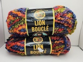 Discontued New Lion Brand Boucle #209 Hard Candies 6 Super Bulky 2.5 Oz 57 Yds - £9.38 GBP