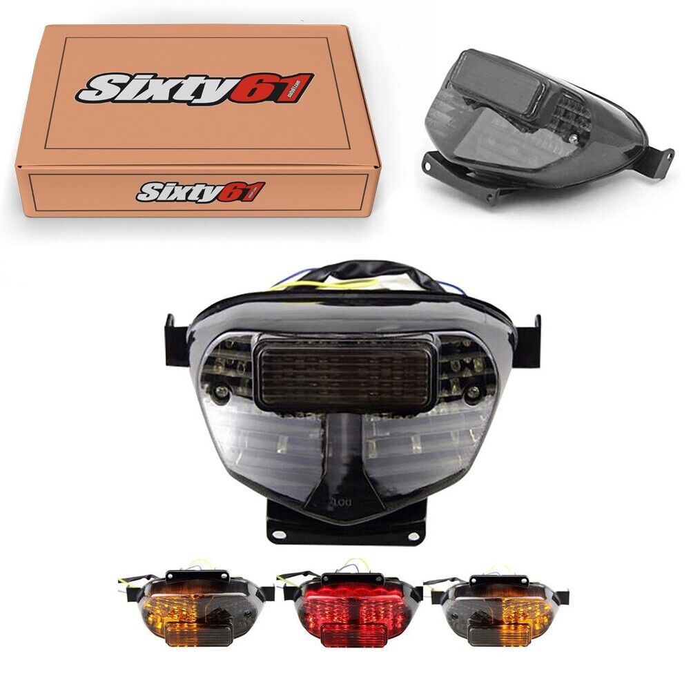 Suzuki GSXR 600 Tail Light LED 2001 2002 2003 Integrated Turn Signal Bra... - $61.07