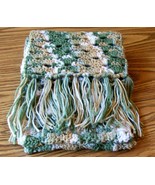 Handmade, Crochet Scarf With Fringe, Fashion Scarf, Accessories, Women, ... - £31.32 GBP