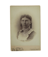 1880s Cabinet Card Portrait Photo ID&#39;d Woman Funkhouser Blauvelt Portlan... - £39.35 GBP