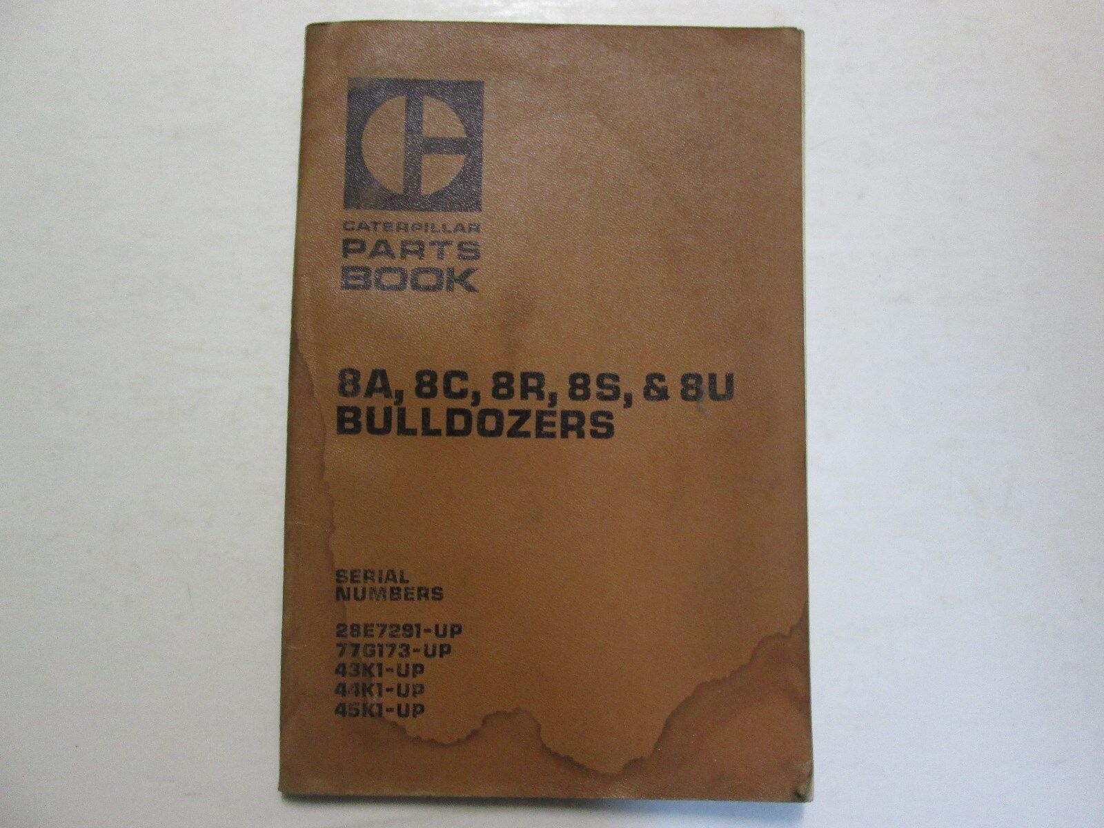 Caterpillar 8A, 8C, 8R, 8S, &amp; 8U Bulldozers Parti Libro Acqua Damaged Us... - $6.94