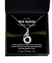 Sea Glass Collector Daughter Necklace Birthday Gifts - Phoenix Pendant Jewelry  - £39.70 GBP