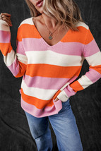 Laylani Stripe Casual Sweater - £24.13 GBP