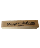 Stampin Up Rubber Stamp Congratulations Card Making Sentiment Word Lower... - £3.20 GBP