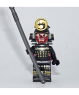 Minifigure Custom Toy Figure Samurai Warrior Black V2 - $120.72 MXN