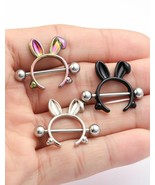 Nipple Ring Rabbit Piercing Punk Jewelry Punk 316L Stainless Steel Body ... - £8.80 GBP