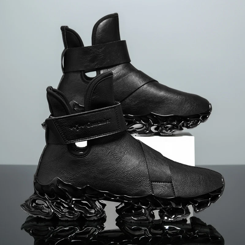 New men boots Winter Slippers Warm Men Shoes Waterproof Non-Slip Plush Sneakers  - £77.82 GBP