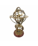 18 in Brass Vintage Style Armillary Globe With Compass Nautical Sphere g... - £145.55 GBP